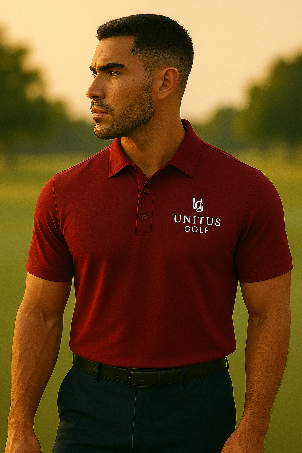 UNITUS GOLF Core Polo – Crimson Red 🔒 This product Pre-Order Only 🔒