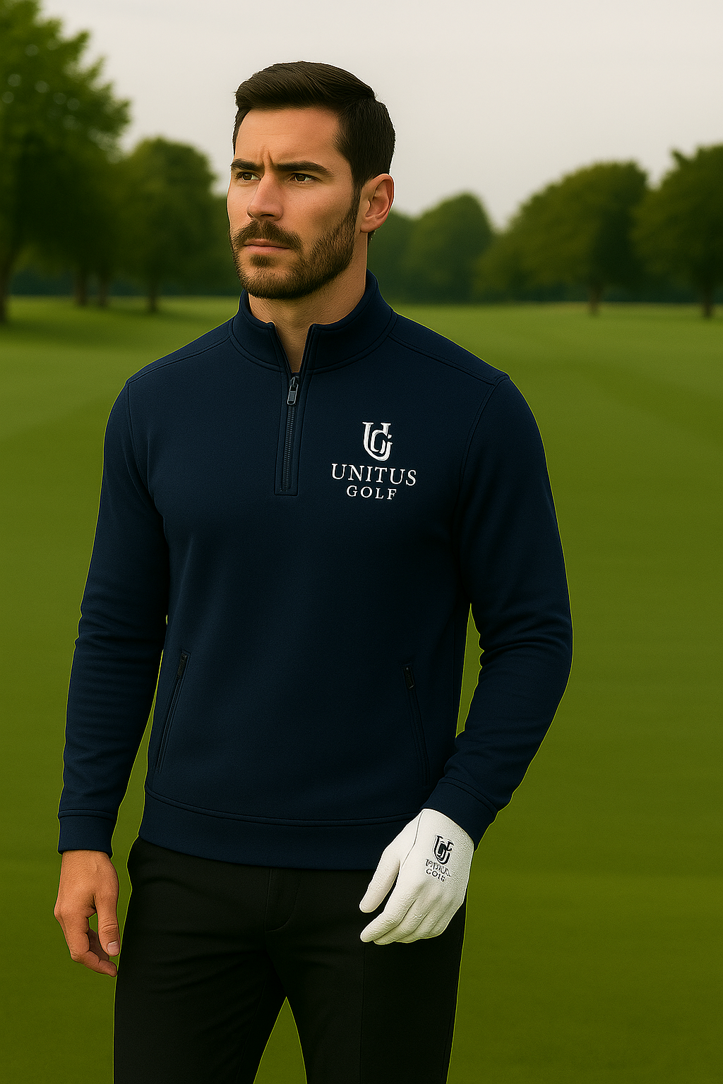 3/4 Zip Pullover – Navy