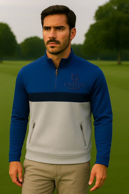 3/4 Zip Pullover - Blue